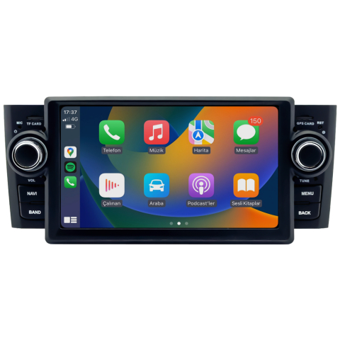 Fiat Linea Androıd Orijinal Multimedya 4GB Ram 64 GB Dahili Hafızalı Apple CarPlay